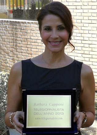 Barbara Capponi  la telegiornalista dell'anno 2013