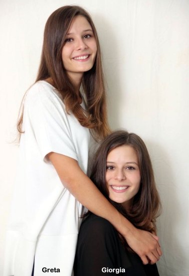 Gemelle Giorgia e Greta Berti Gemelle Giorgia e Greta Berti